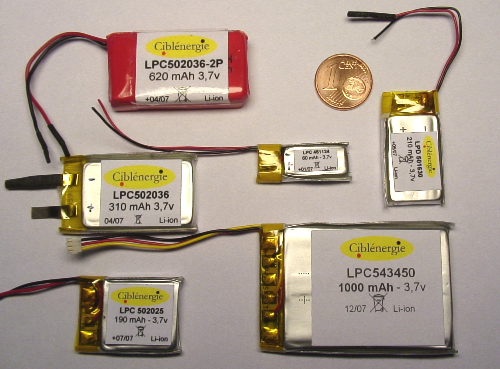 Batterie Li-ion polymre rechargeable LiPo
